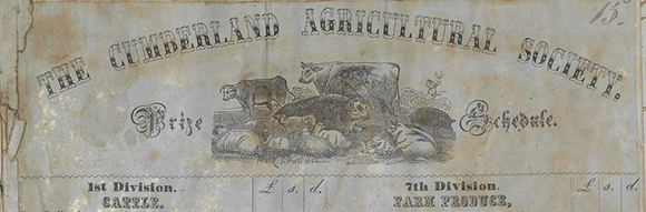 Society regroups as the Cumberland Agricultural Society